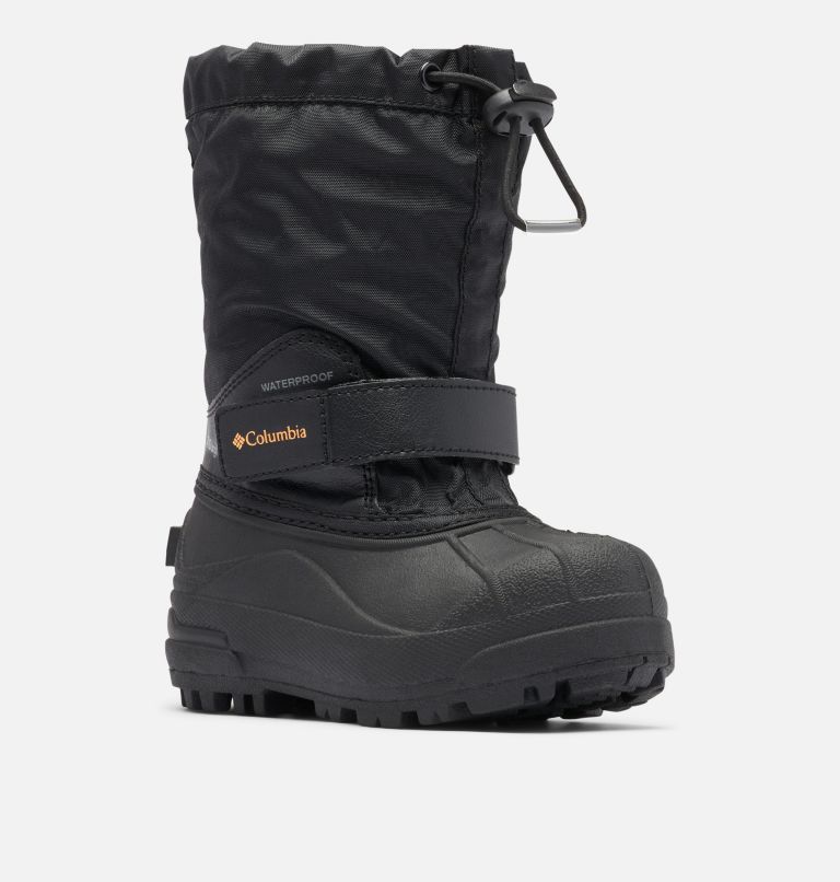 Bottes Forty Powderbug pour enfant, Color: Black, Orange Blast, image 2
