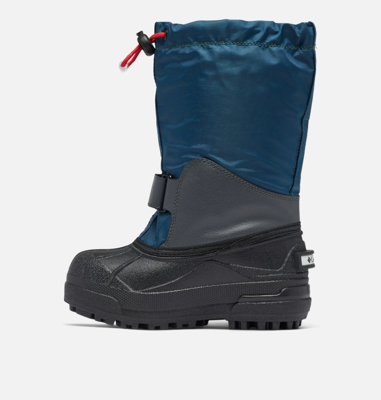 Little Kids’ Powderbug Forty Snow Boot, Color: Petrol Blue, Mountain Red, image 5