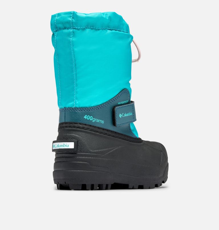 Thumbnail: Little Kids’ Powderbug Forty Snow Boot, Color: Bright Aqua, Night Wave, image 9