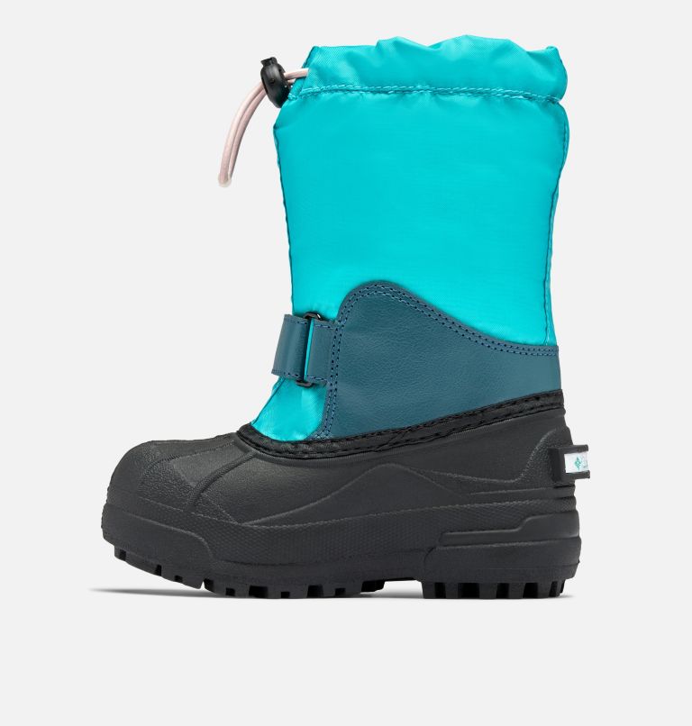 Thumbnail: Little Kids’ Powderbug Forty Snow Boot, Color: Bright Aqua, Night Wave, image 5