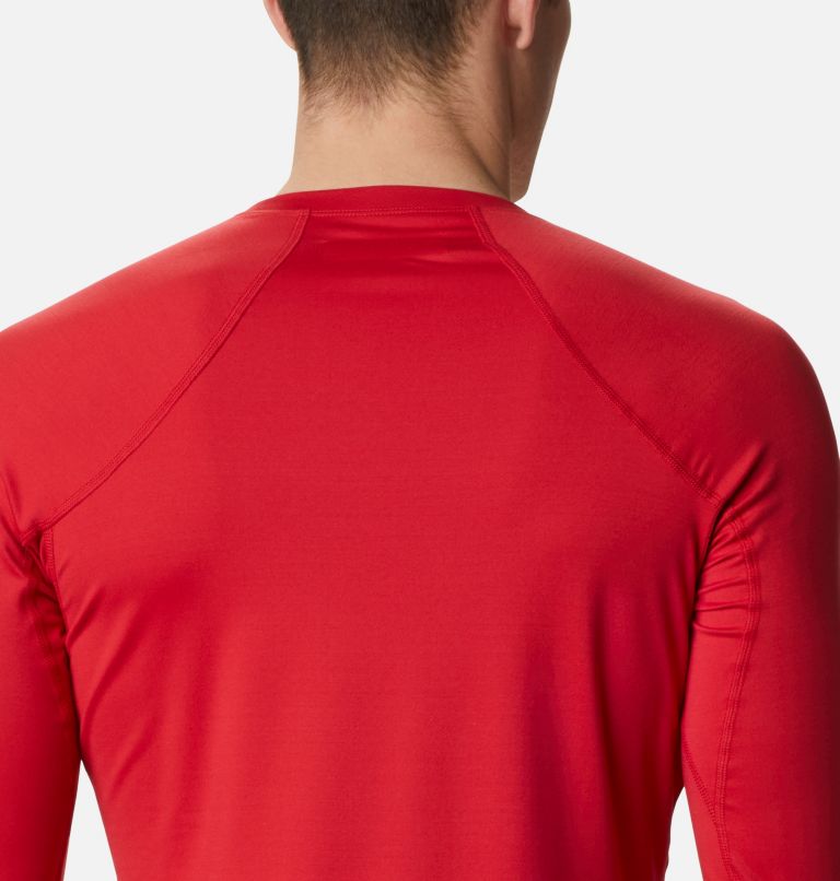 Men's Omni-Heat Heavyweight Baselayer Crew, Color: Mountain Red, image 5
