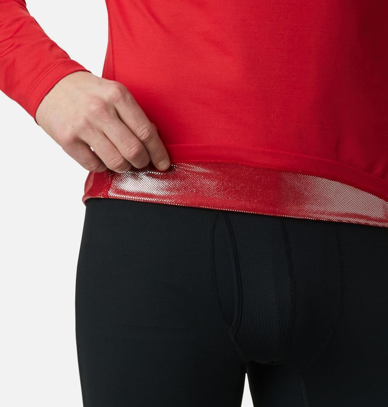 Men's Omni-Heat Heavyweight Baselayer Crew, Color: Mountain Red, image 6