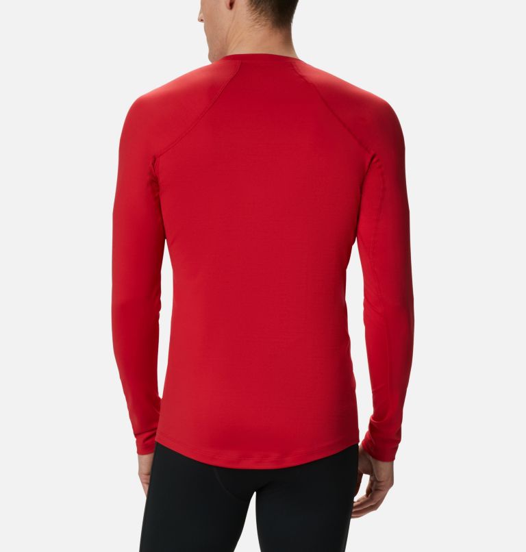 Men's Omni-Heat Heavyweight Baselayer Crew, Color: Mountain Red, image 2