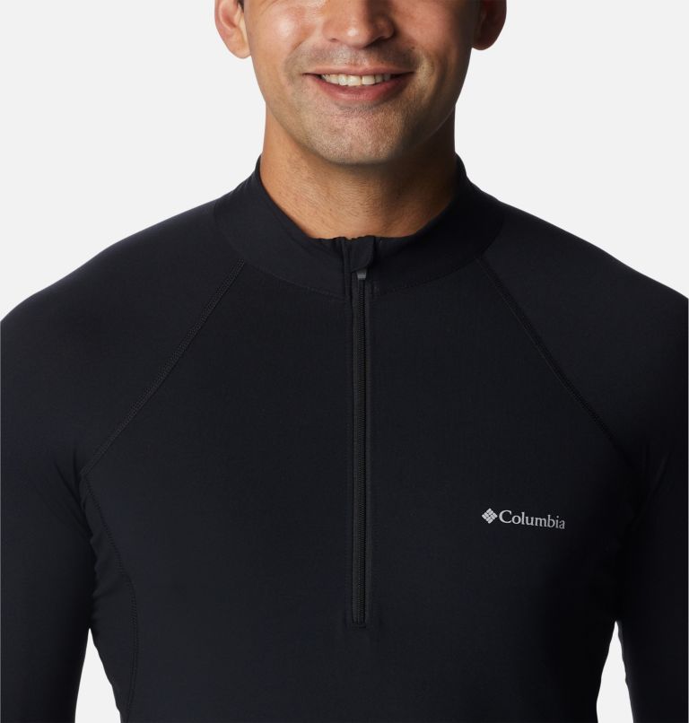 Thumbnail: Midweight Stretch Long Sleeve Half Zip | 011 | M, Color: Black, image 4