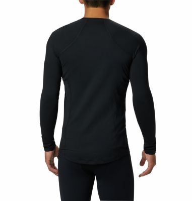 Men&rsquo;s Midweight Stretch Baselayer Long Sleeve Shirt Midweight Stretch Long Sleeve Top | 057 | L, Black, back
