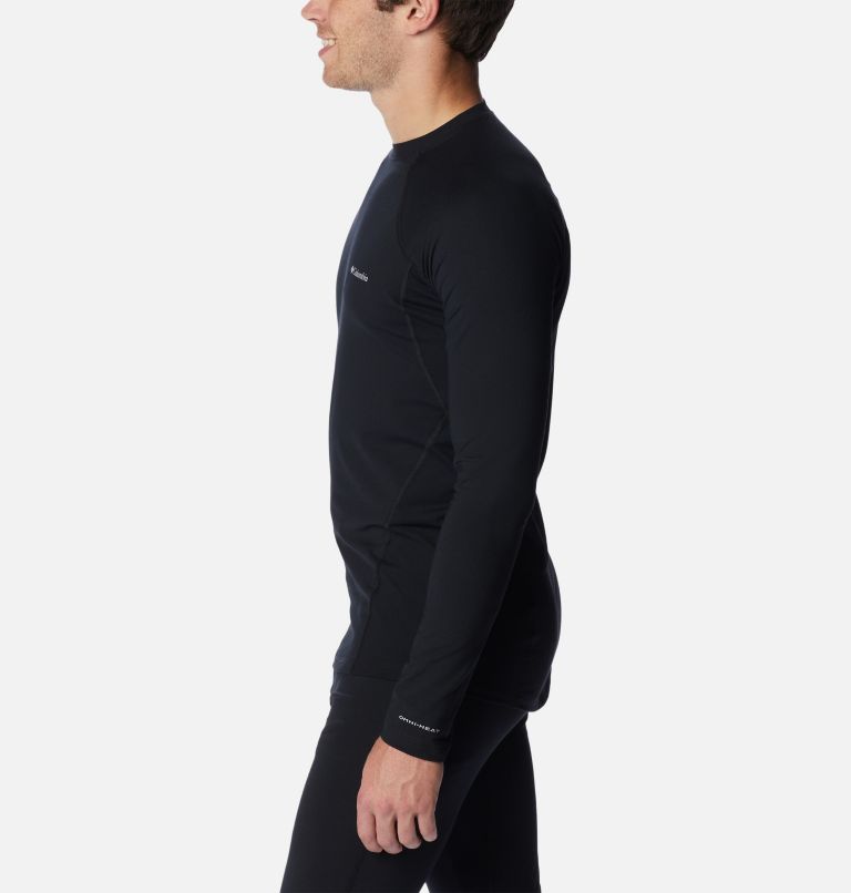 Men’s Midweight Stretch Baselayer Shirt - Tall, Color: Black, image 3