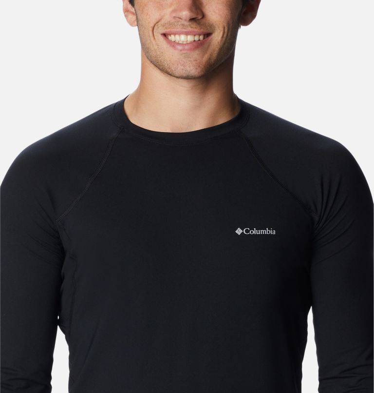 Thumbnail: Men’s Midweight Stretch Baselayer Shirt - Tall, Color: Black, image 4