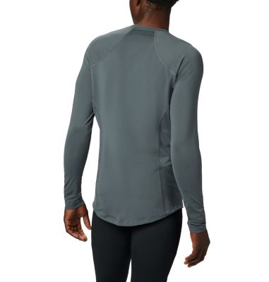 Men&rsquo;s Midweight Stretch Baselayer Long Sleeve Shirt Midweight Stretch Long Sleeve Top | 057 | L, Graphite, back