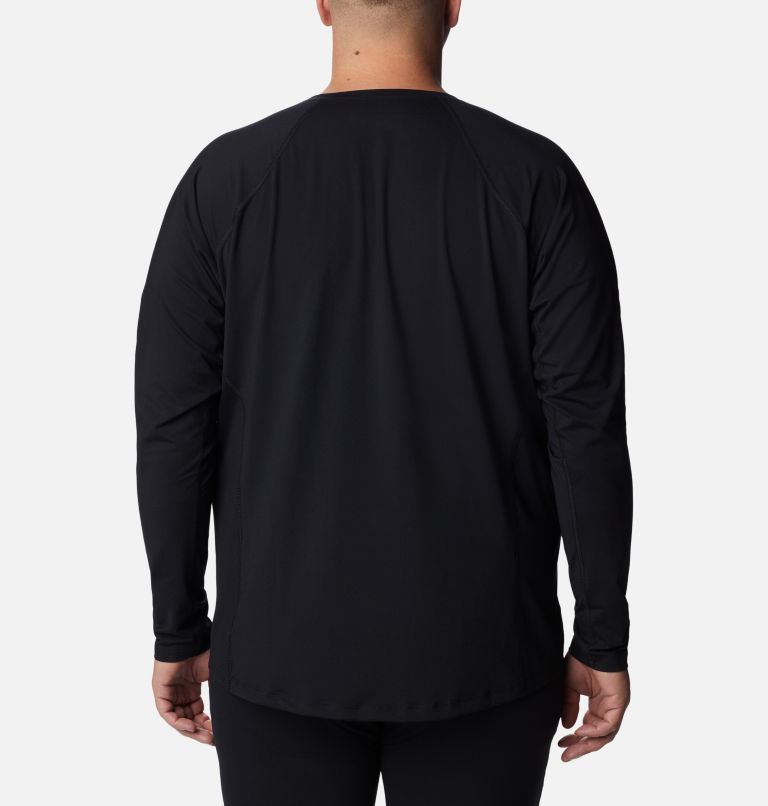 Men’s Midweight Stretch Baselayer Shirt - Big, Color: Black, image 2