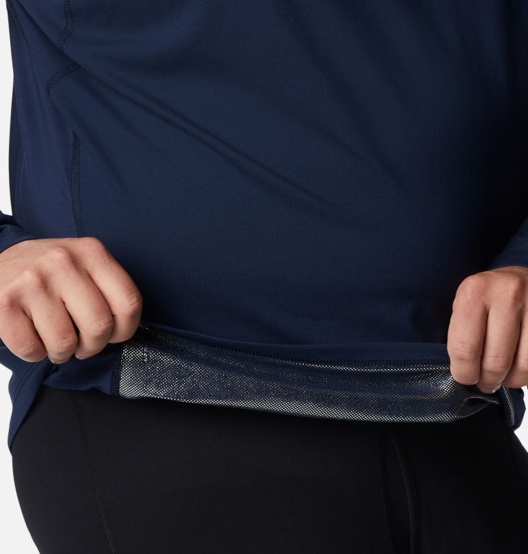 Midweight Stretch Long Sleeve Top | 465 | 3X, Color: Collegiate Navy, image 5
