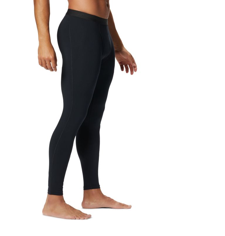 Men's Midweight Stretch Baselayer Tights, Color: Black