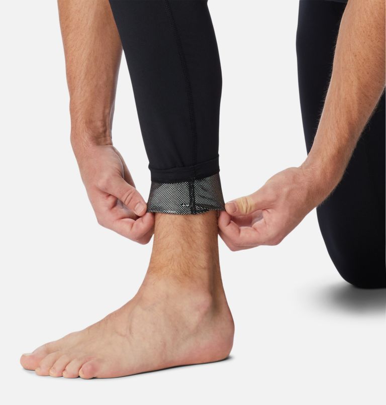 Thumbnail: Men's Midweight Stretch Baselayer Tights, Color: Black, image 6