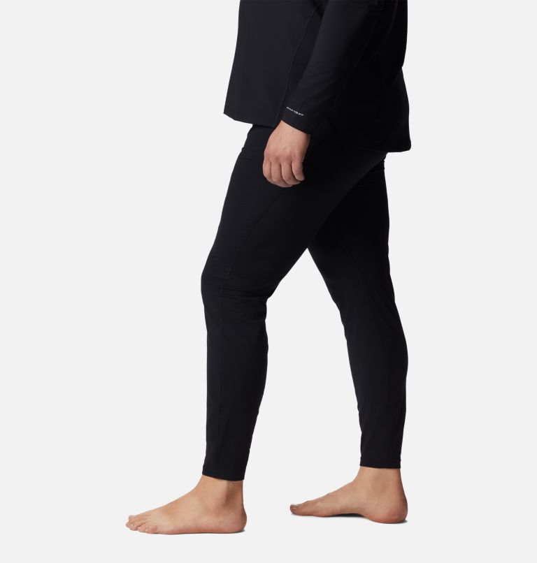 Thumbnail: Men's Midweight Stretch Baselayer Tights - Big, Color: Black, image 3