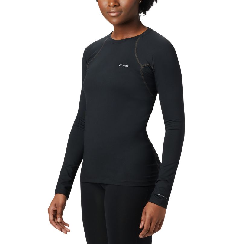 Women’s Heavyweight Stretch Long Sleeve Top, Color: Black
