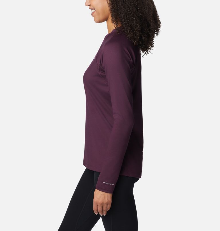 Women's Heavyweight Stretch Long Sleeve Top, Color: Black Cherry, image 3