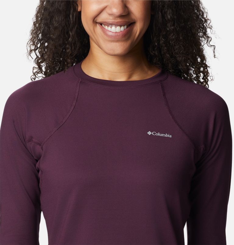 Women's Heavyweight Stretch Long Sleeve Top, Color: Black Cherry, image 4