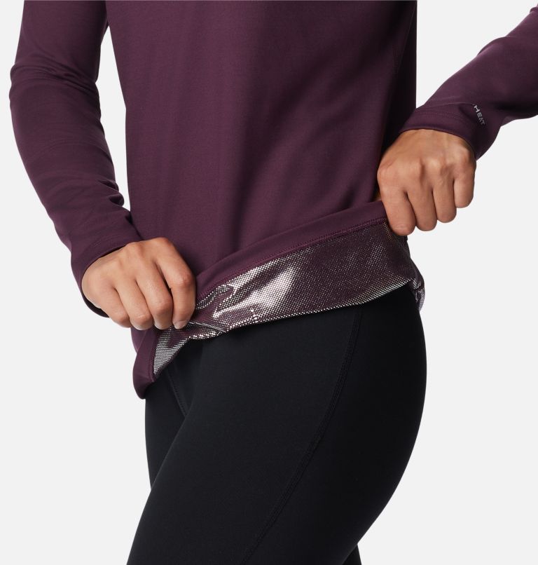 Women's Heavyweight Stretch Long Sleeve Top, Color: Black Cherry, image 5