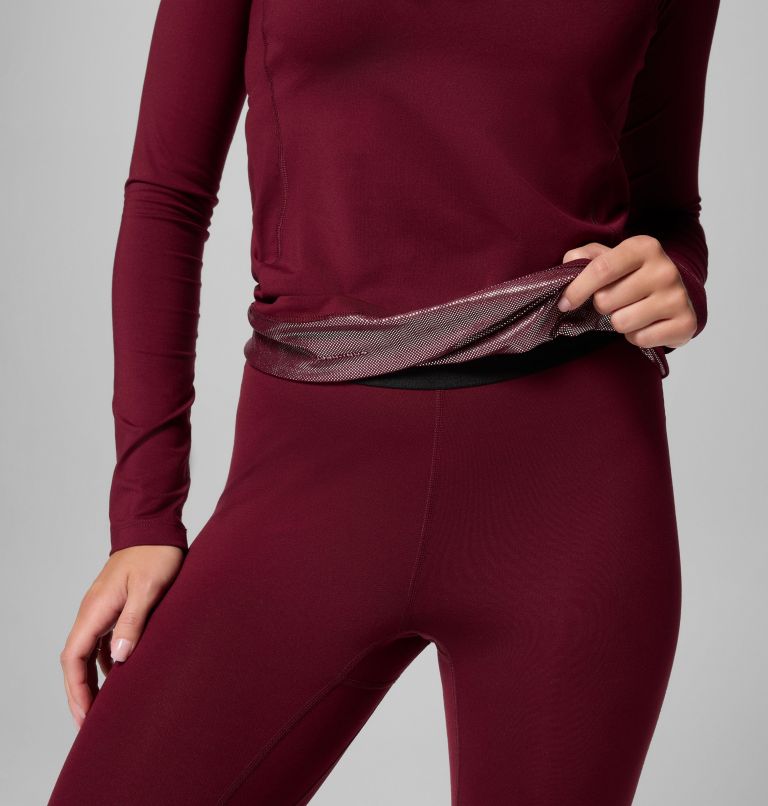Women’s Omni-Heat Midweight Baselayer Crew, Color: Rich Wine, image 6