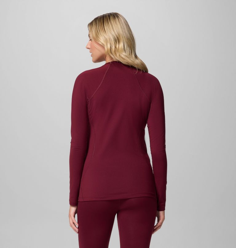 Women’s Omni-Heat Midweight Baselayer Crew, Color: Rich Wine, image 3