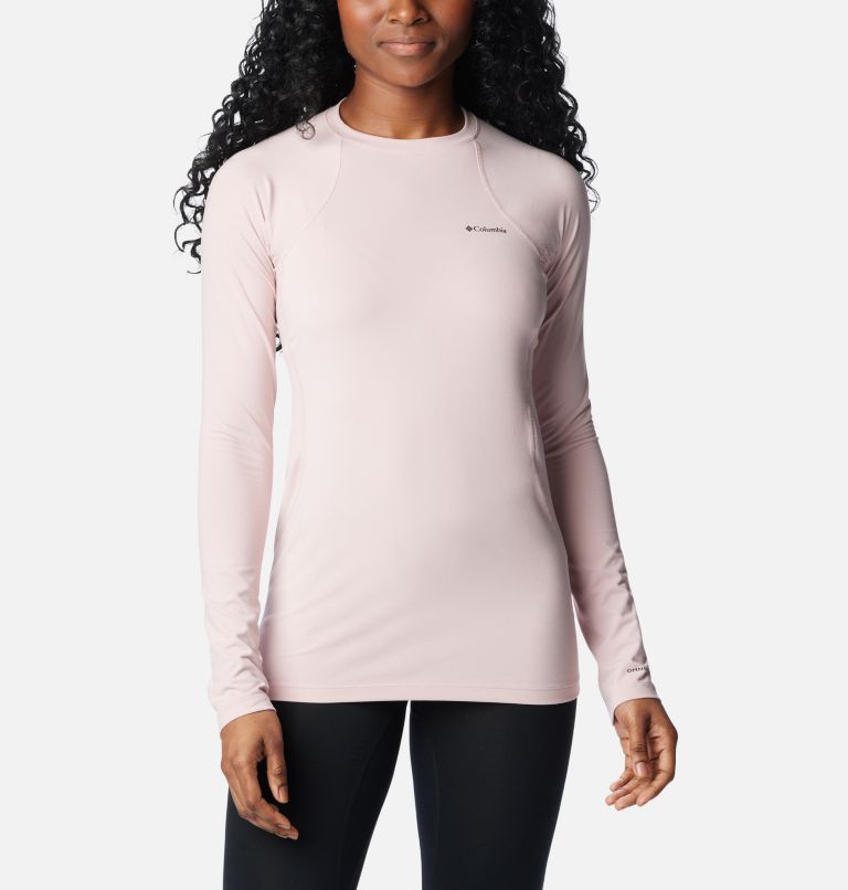 Thumbnail: Women’s Omni-Heat Midweight Baselayer Crew, Color: Dusty Pink, image 1