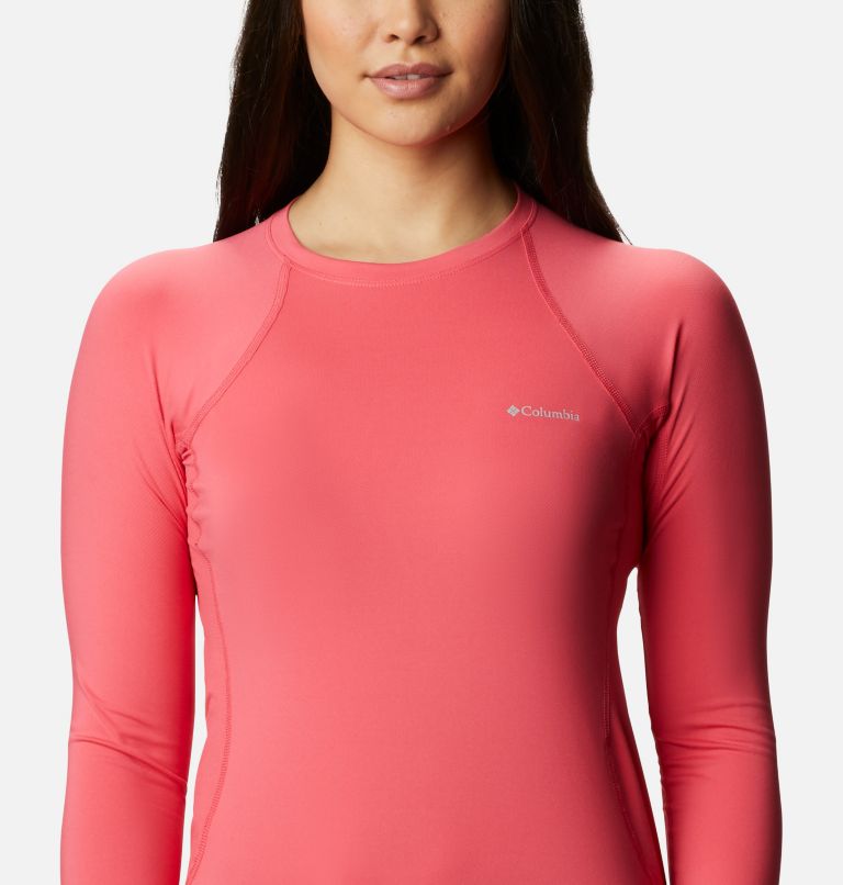 Midweight Stretch Long Sleeve Top | 673 | XS, Color: Bright Geranium, image 4
