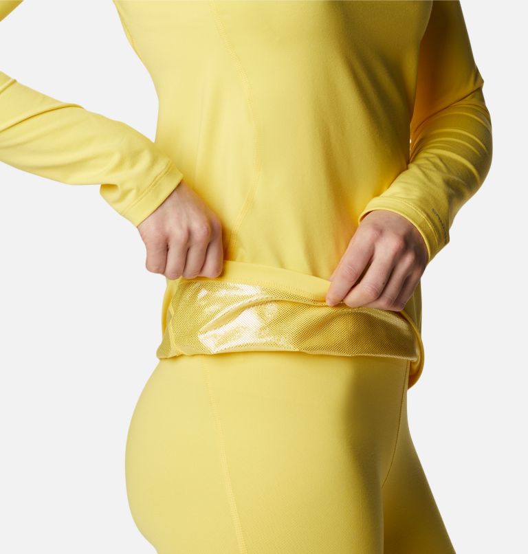 Thumbnail: Women’s Midweight Stretch Baselayer Long Sleeve Shirt, Color: Sun Glow, image 5