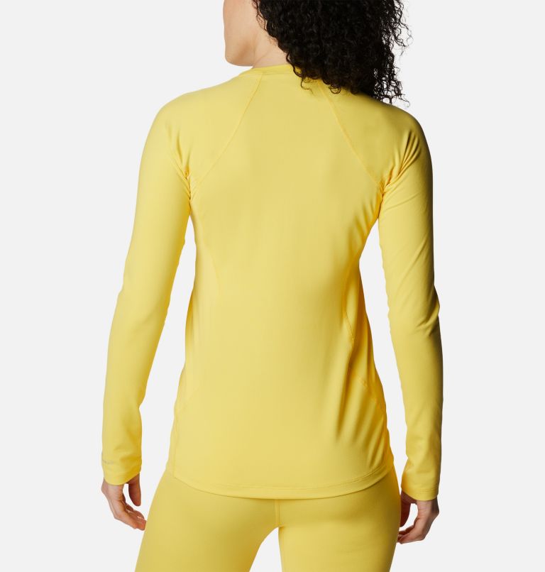 Thumbnail: Women’s Midweight Stretch Baselayer Long Sleeve Shirt, Color: Sun Glow, image 2