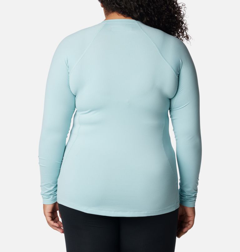 Women’s Omni-Heat Midweight Baselayer Crew - Plus Size, Color: Aqua Haze, image 2