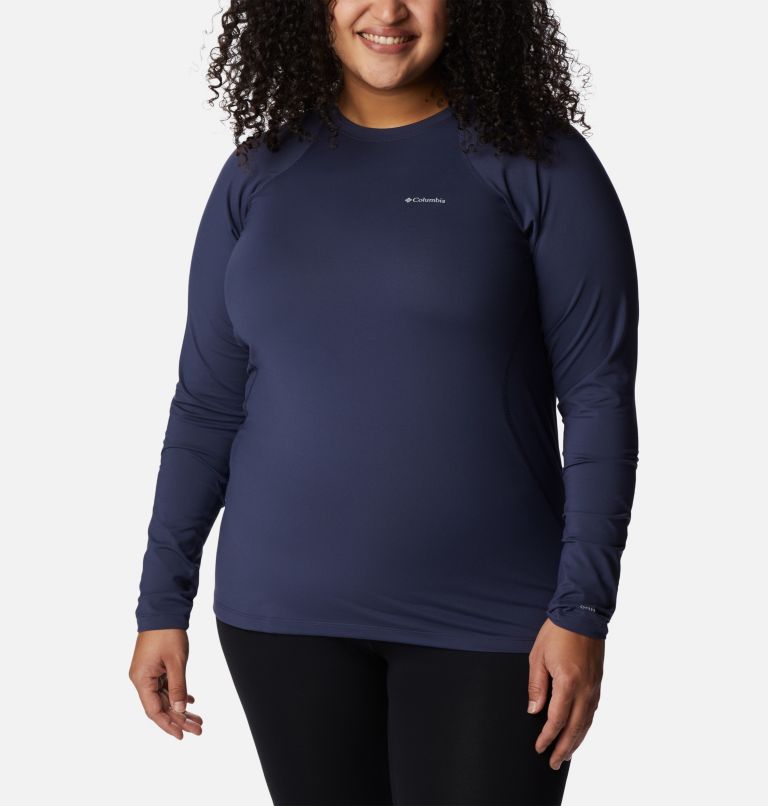 Thumbnail: Women’s Omni-Heat Midweight Baselayer Crew - Plus Size, Color: Nocturnal, image 1