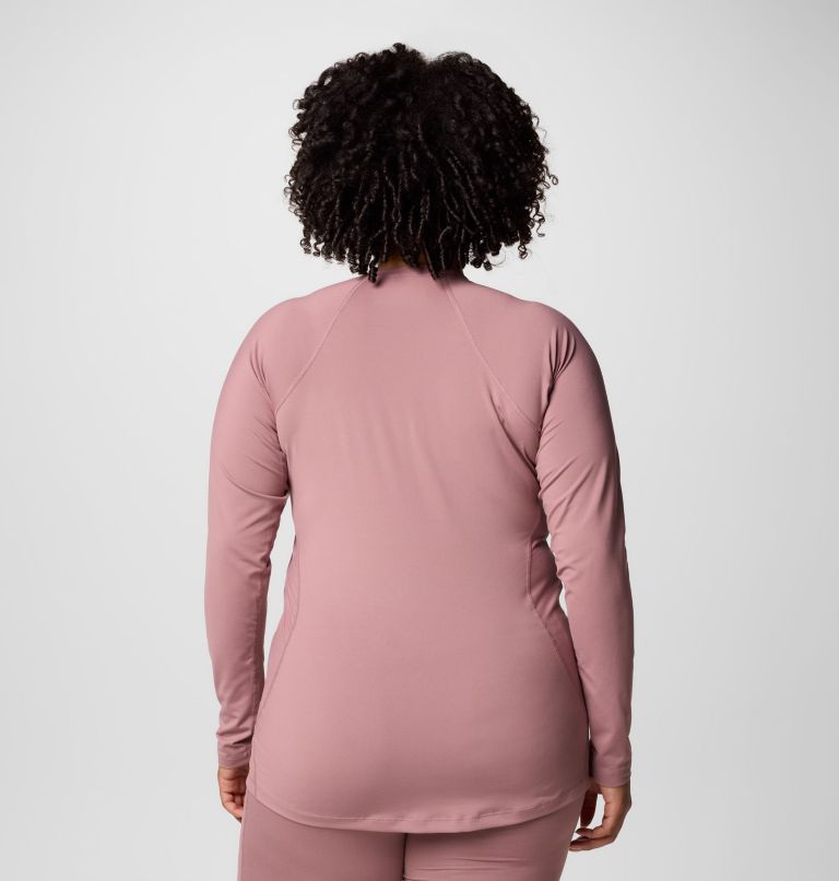 Women’s Omni-Heat Midweight Baselayer Crew - Plus Size, Color: Fig, image 2