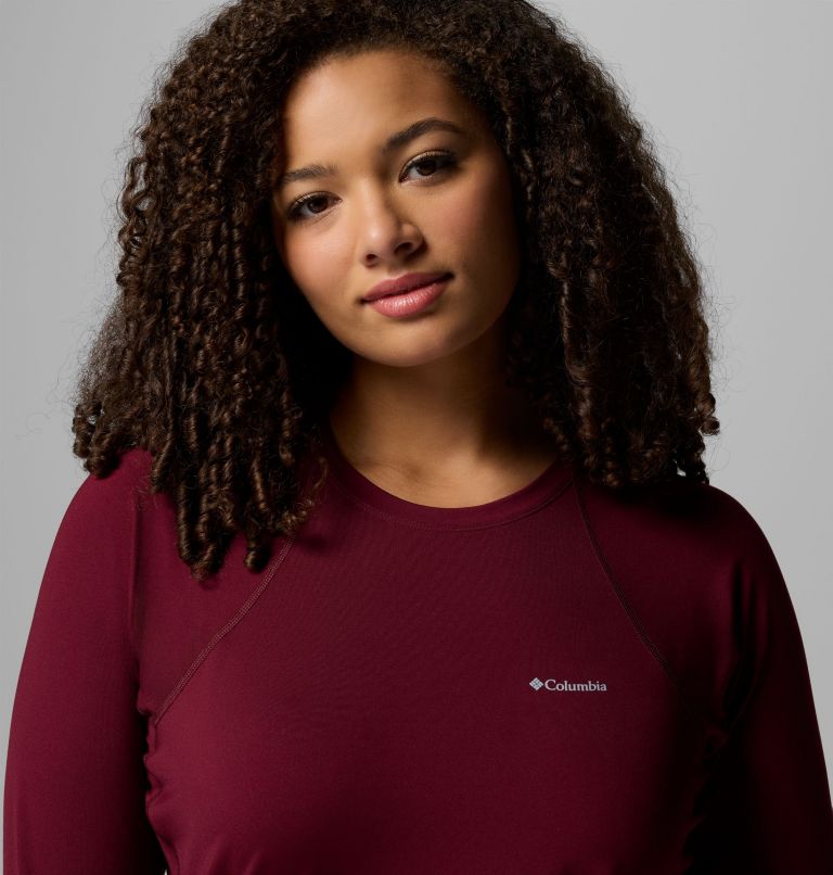 Haut couche de base à col rond Omni-Heat Midweight Femme - Grandes tailles, Color: Rich Wine, image 5