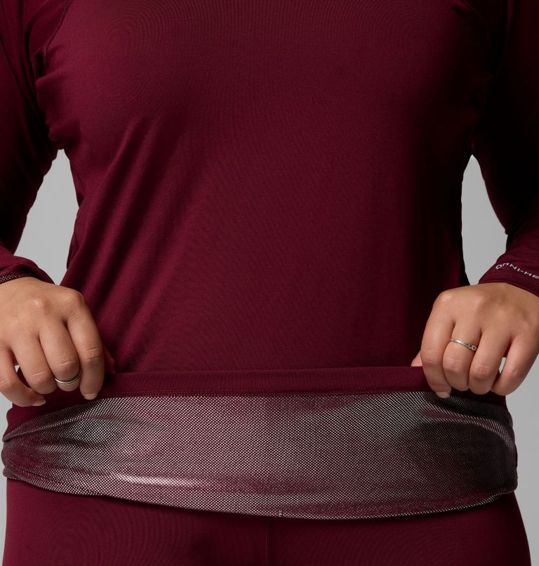 Haut couche de base à col rond Omni-Heat Midweight Femme - Grandes tailles, Color: Rich Wine, image 6