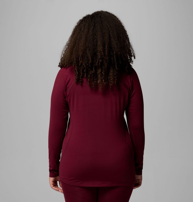 Haut couche de base à col rond Omni-Heat Midweight Femme - Grandes tailles, Color: Rich Wine, image 3