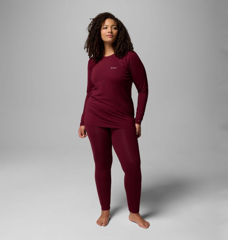 Haut couche de base à col rond Omni-Heat Midweight Femme - Grandes tailles, Color: Rich Wine, image 2