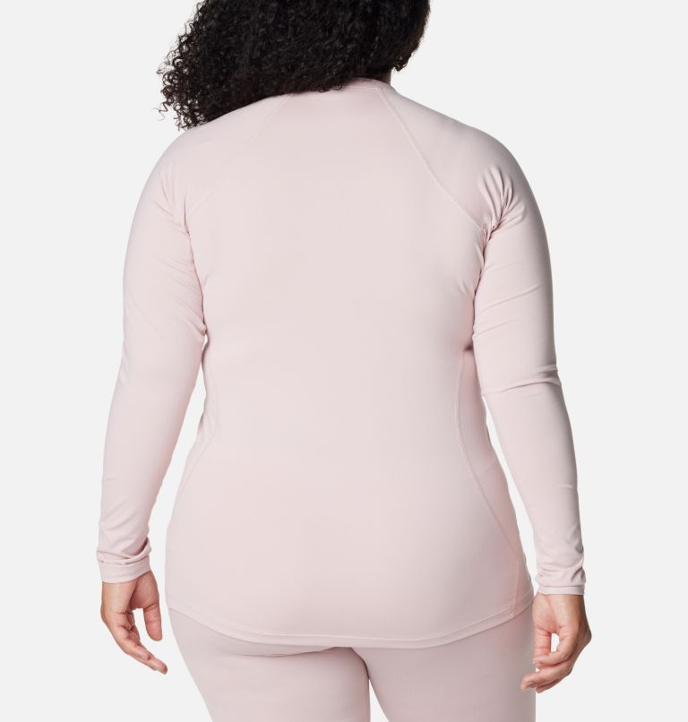 Women’s Omni-Heat Midweight Baselayer Crew - Plus Size, Color: Dusty Pink, image 2
