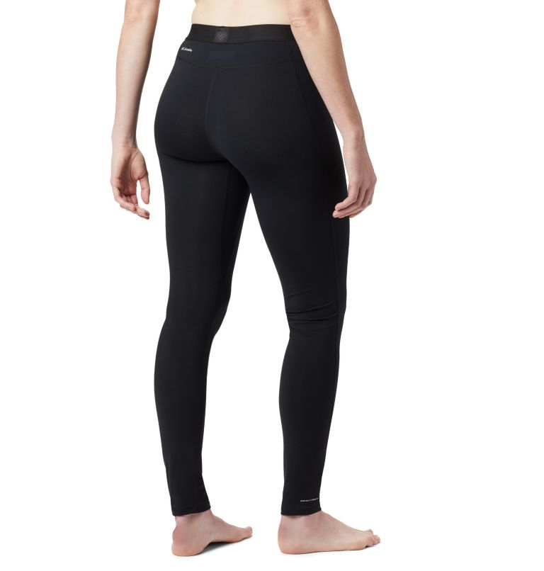 Women's Midweight Stretch Baselayer Tights, Color: Black