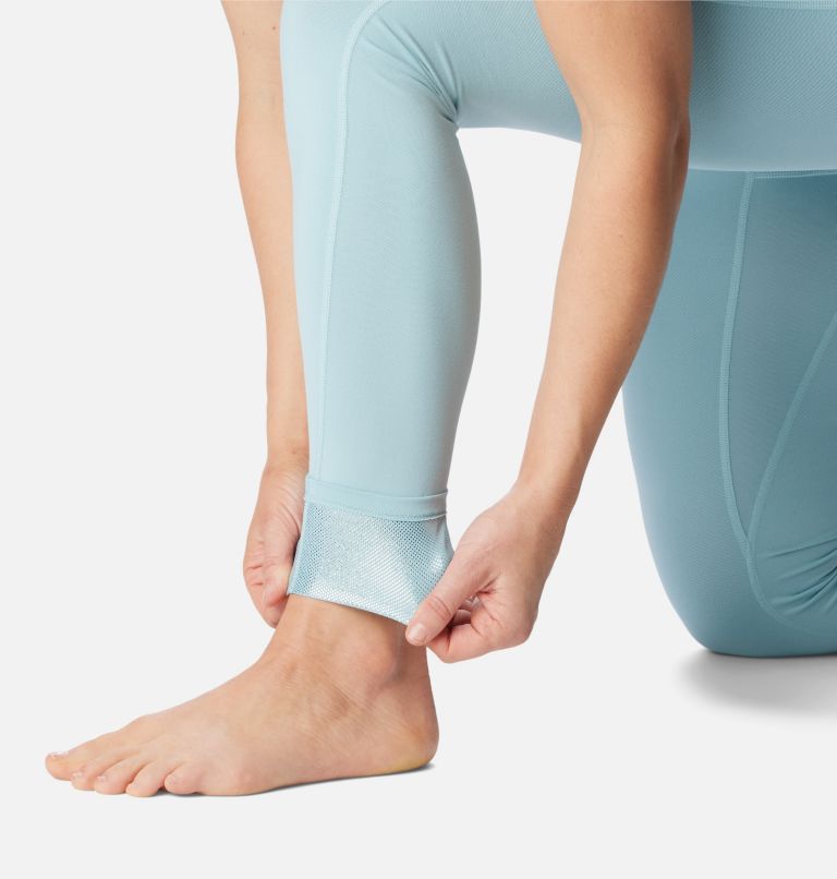 Women's Omni-Heat Midweight Baselayer Tights, Color: Aqua Haze, image 6