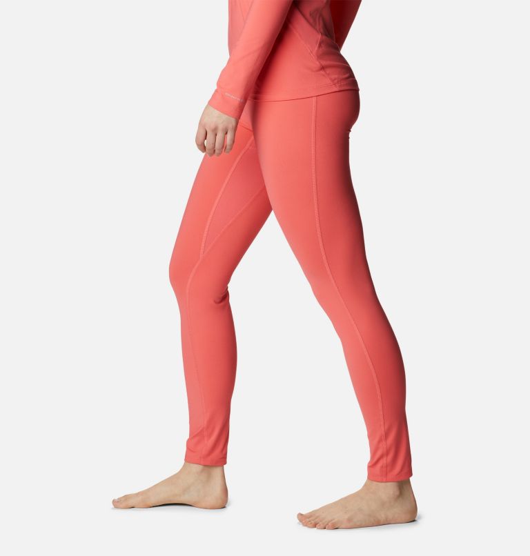 Thumbnail: Women's Midweight Stretch Baselayer Tights, Color: Blush Pink, image 3
