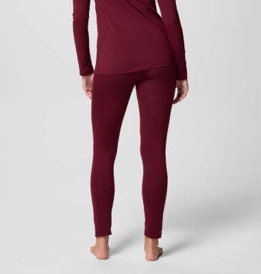Collant Technique Midweight Stretch Femme, Color: Rich Wine, image 3