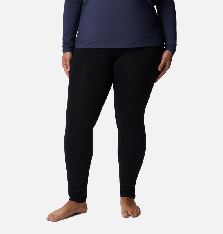 Thumbnail: Women's Omni-Heat Midweight Baselayer Tights - Plus Size, Color: Black, image 1