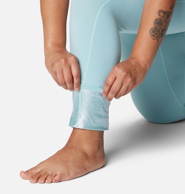 Women's Omni-Heat Midweight Baselayer Tights - Plus Size, Color: Aqua Haze, image 6