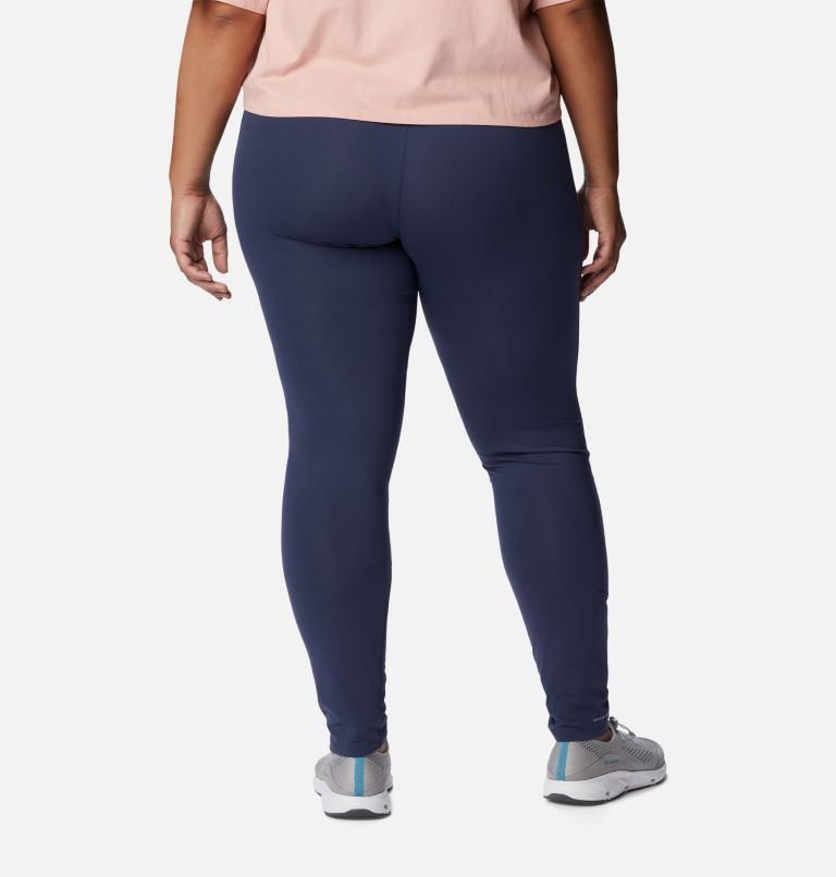 Navy blue Womens Plus Size Crop Leggings