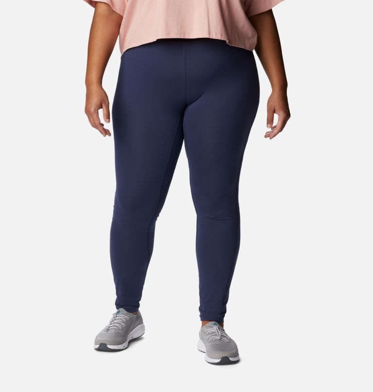 Thumbnail: Women's Midweight Stretch Baselayer Tights - Plus Size, Color: Nocturnal, image 1