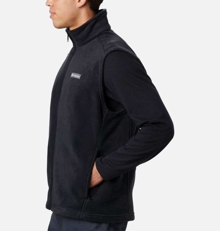 Thumbnail: Men’s Steens Mountain Fleece Vest, Color: Black, image 3
