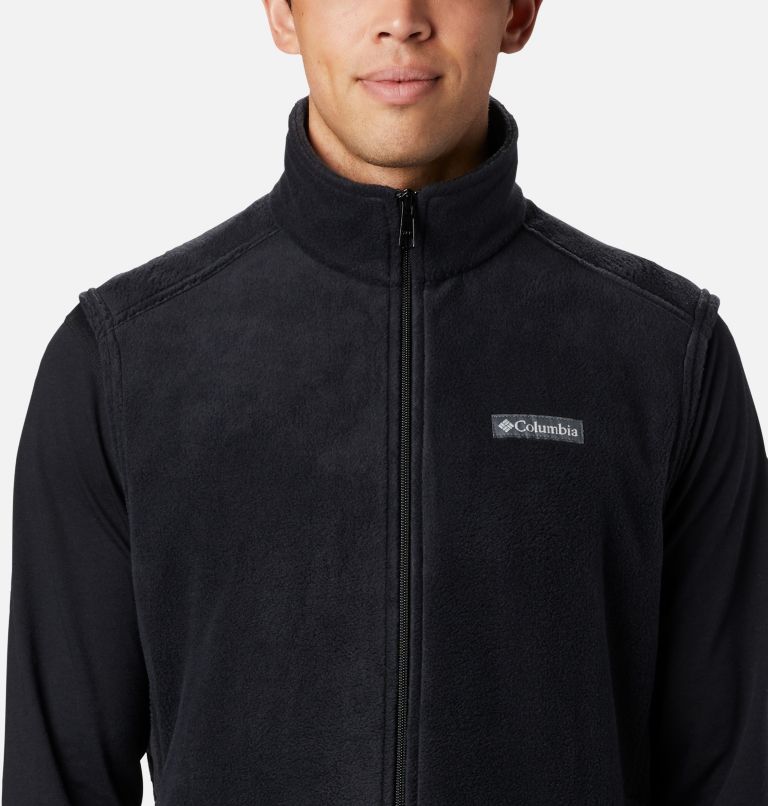 Men’s Steens Mountain Fleece Vest, Color: Black, image 5