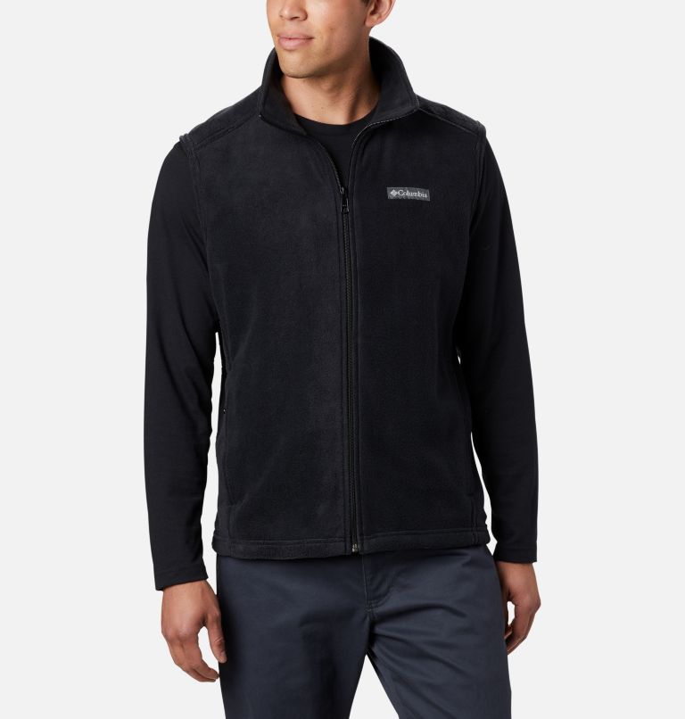 Thumbnail: Men’s Steens Mountain Fleece Vest, Color: Black, image 1