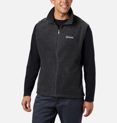 Men&rsquo;s Steens Mountain&trade; Fleece Vest Steens Mountain&trade; Vest | 630 | L, Charcoal Heather, front