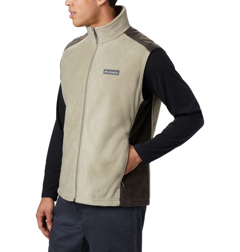 Men’s Steens Mountain Fleece Vest, Color: Tusk, Buffalo