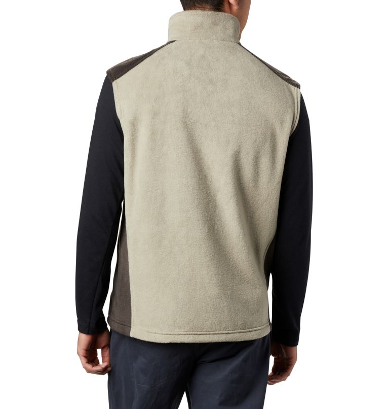 Men’s Steens Mountain Fleece Vest, Color: Tusk, Buffalo, image 2