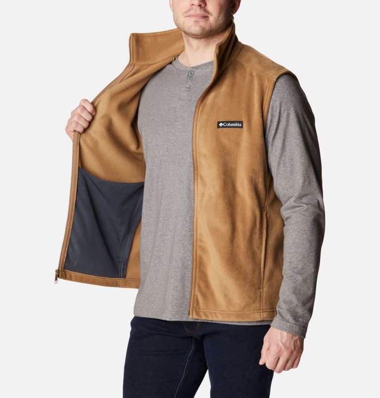Men’s Steens Mountain Fleece Vest, Color: Delta, image 5